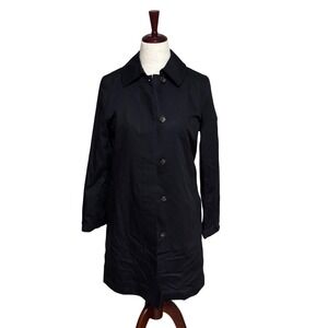 Banana Republic Old Money Navy Single Breasted Trench Red Lining| Size Medium